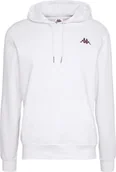 Bluzy męskie - Kappa Bluza męska Vend Hooded biała r. L 707390-11-0601 - miniaturka - grafika 1