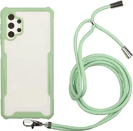Etui i futerały do telefonów - Łańcuszek na telefon komórkowy do etui Samsung Etui na telefon komórkowy z paskiem Pokrowiec do zawieszenia na sznurku, Kolor: jasnozielony, Wybierz model: Samsung Galaxy A52 5G - miniaturka - grafika 1