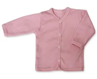 Kaftaniki dla niemowląt - KAFTAN kaftanik 80 KOSZULKA bluzka rozpinana NIEMOWLĘCA gładka RÓŻOWA - miniaturka - grafika 1