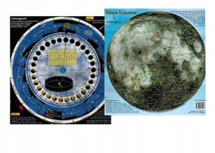 Mapa Księżyca z selenogramem - Fizyka i astronomia - miniaturka - grafika 1