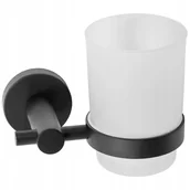 Kubki na szczoteczki do zębów - Wiszący Kubek Na Szczoteczki Łazienkowy Szary Mat - miniaturka - grafika 1