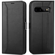 Etui i futerały do telefonów - Etui na telefon komórkowy Samsung Galaxy S10 Plus składane etui z klapką, czarne - miniaturka - grafika 1