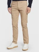 Spodnie męskie - Tommy Hilfiger Chinosy Core Bleecker MW0MW28883 Beżowy Slim Fit - miniaturka - grafika 1