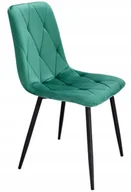 Krzesła - Zielone pikowane nowoczesne krzesło S5-N08 - miniaturka - grafika 1