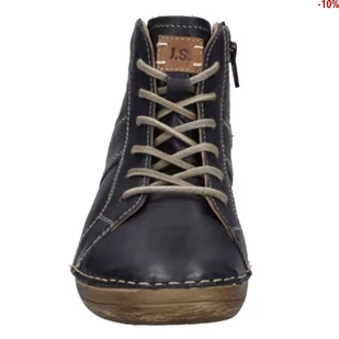 Botki Josef Seibel FELICIA 01 Ocean-Kombi Veluto 89201 VL302 531 - Botki damskie - miniaturka - grafika 4