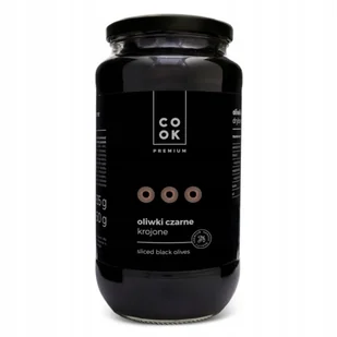 Oliwki czarne krojone 935g - Cook Premium duży słoik - Pasztet i przetwory mięsne - miniaturka - grafika 1