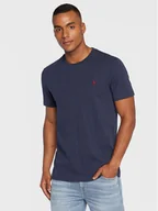 Koszulki męskie - Polo Ralph Lauren T-Shirt 710671438282 Granatowy Slim Fit - miniaturka - grafika 1
