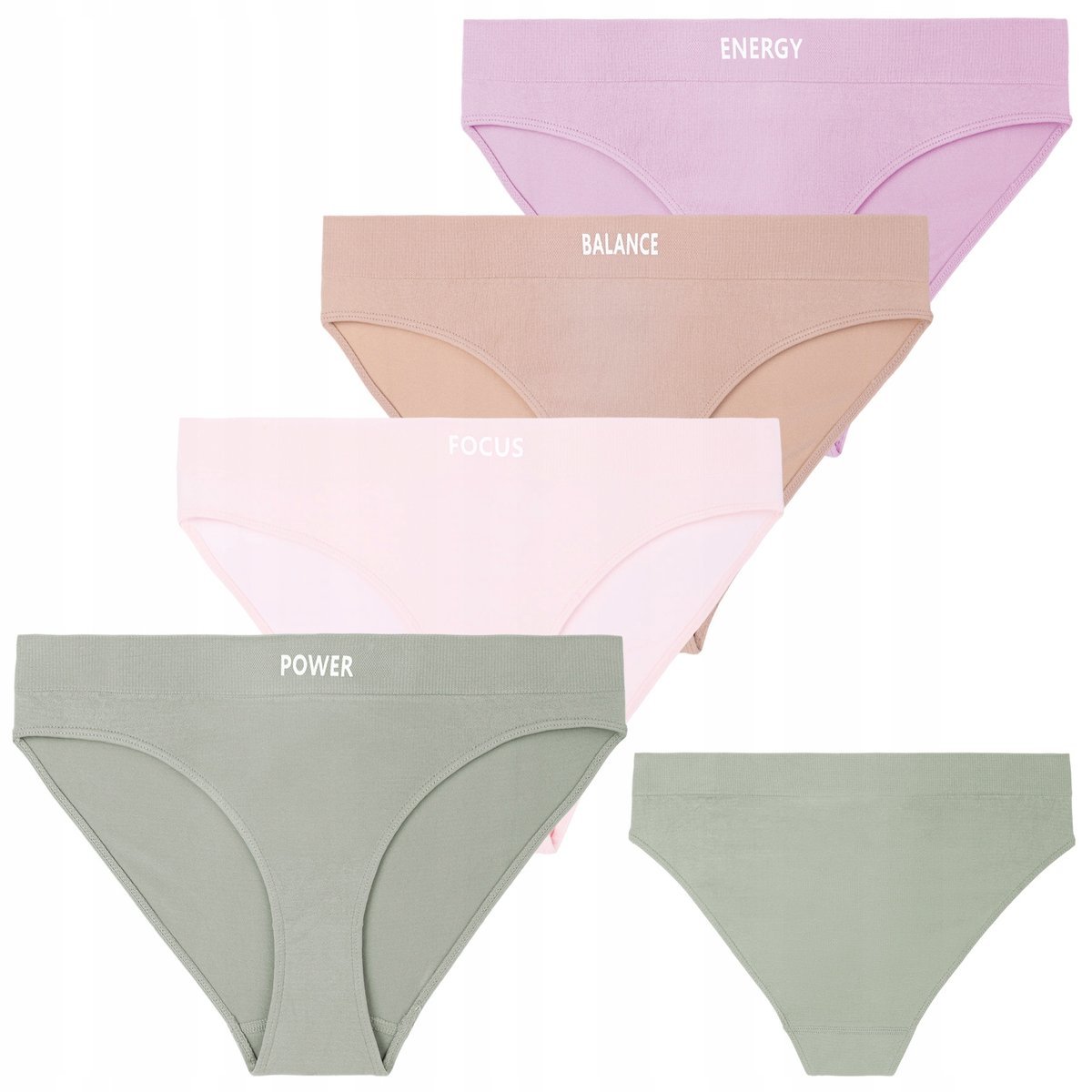 MAJTKI DAMSKIE FIGI Bikini WYGODNE ELASTYNCZE MORAJ 4-Pak r. L