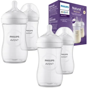 Zestaw 4X Antykolkowa Butelka Do Karmienia Dziecka Philips Avent Scy903/02 - Butelki dla niemowląt - miniaturka - grafika 1