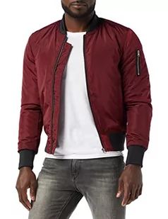 Urban Classics Męska kurtka bomberka 2-tonowa, męska kurtka bomberka, dostępna w wielu różnych kolorach, rozmiary od XS do 5XL, Wielokolorowy (Burgundy/Black 619), 5XL - Kurtki męskie - miniaturka - grafika 1