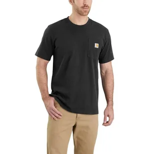 Koszulka sportowa męska T-shirt Carhartt Heavyweight Pocket K87 - Odzież trekkingowa damska - miniaturka - grafika 1