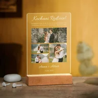 Ramki na zdjęcia - Lampka ramka L z wydrukiem na szkle akrylowym i podświetleniem LED - miniaturka - grafika 1