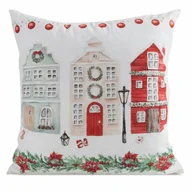 Pozostałe akcesoria świąteczne - Poszewka świąteczna 211 45X45 cm domki - miniaturka - grafika 1