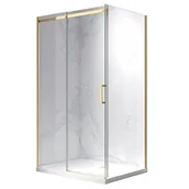 Kabiny prysznicowe - Hydrosan Złota kabina prysznicowa prostokątna 100x80 szkło 8 mm ZES-KZ22A-GL-100X80 - miniaturka - grafika 1