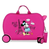 Walizki - Joumma Disney Minnie Around The World Walizka dziecięca różowa 45 x 31 x 20 cm twarda ABS 24,6 l 1,8 kg 4 koła bagaż podręczny, Różowy kolor, walizka dziecięca - miniaturka - grafika 1