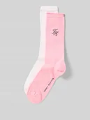 Skarpetki damskie - Skarpety długie z Mieszanka bawełny w Zestaw 2 szt. - miniaturka - grafika 1