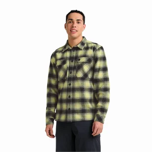 Męska koszula flanelowa Jack Wolfskin BAJA FLANNEL SHIRT M CHECK lemon ice - M - Koszule męskie - miniaturka - grafika 1
