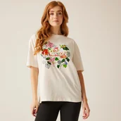 Koszulki i topy damskie - Regatta Christian Lacroix Damska koszulka z krótkim rękawem oversize Bellegarde Złamana biel, Cotton, Rozmiar: 44 - miniaturka - grafika 1