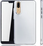 Etui i futerały do telefonów - Huawei P20 Cover - Pokrowiec na telefon Huawei P20 - Etui na telefon w kolorze srebrnym - miniaturka - grafika 1