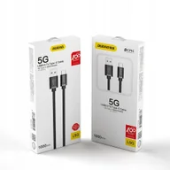 Kable USB - Kabel przewód USB - USB Typ C Super Fast Charge 1 m czarny - miniaturka - grafika 1