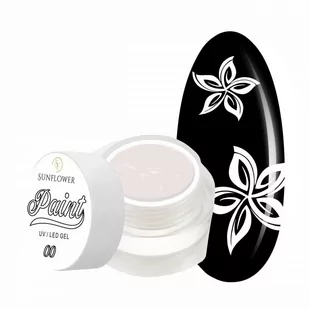 Paint One Stroke Gel Kolor - White 00 - Ozdoby do paznokci - miniaturka - grafika 1