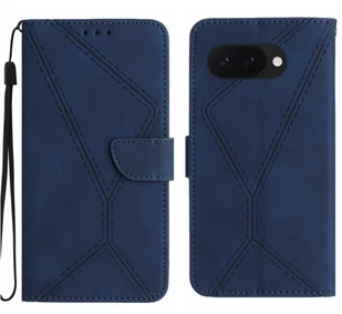 Etui - Futerał Silky Wallet do Google Pixel 9A - Granatowy - Etui i futerały do telefonów - miniaturka - grafika 1