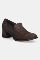 Czółenka - Camper czółenka zamszowe Kora kolor brązowy na słupku K201798-002 - miniaturka - grafika 1