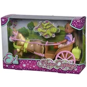 Lalki dla dziewczynek - SIMBA Evi Love Lalka Evi w bryczce z koniem + akcesoria - miniaturka - grafika 1