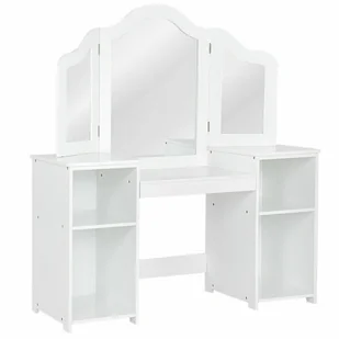 Biurko prostokątny Costway 107 x 40 x 117 cm biały - Biurka dla dzieci - miniaturka - grafika 1