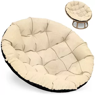 Poduszka na fotel papasan 100 cm - Poduszka do siedzenia do wiszącego krzesła lub siedzisko do mebli ogrodowych i rattanowych bardzo grube okrągłe b.. - Poduszki ogrodowe - miniaturka - grafika 1