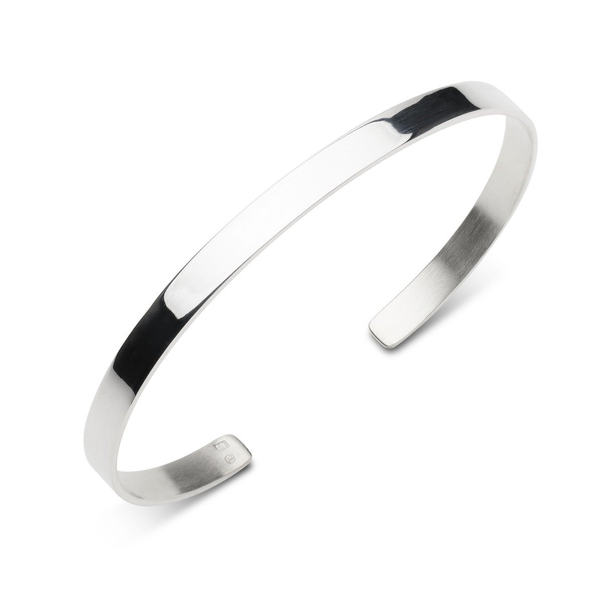 Bransoletka Męska Z Litego, Pełnego Srebra - B408A/4Mm