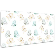 Podkładki na biurko - Podkładka na całe biurko Kolorowe motyle 100x50 cm - miniaturka - grafika 1