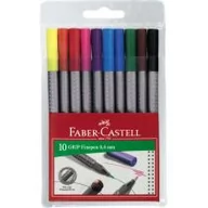 Artykuły biurowe - Faber-Castell Cienkopisy Grip 10 kolorów) - miniaturka - grafika 1