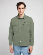 Koszule męskie - camicie uomo lee 112350074 workwear olive groove - miniaturka - grafika 1