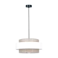 Lampy sufitowe - Dekoracyjna lampa wisząca, szeroki abażur K-5271 z serii CEZAR - miniaturka - grafika 1