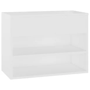 vidaXL Ławka z miejscem na buty, biała, 60x30x45 cm, płyta wiórowa - Szafki na buty - miniaturka - grafika 1