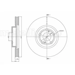 METELLI Tarcza hamulcowa 23-0970C - Szczęki hamulcowe - miniaturka - grafika 1