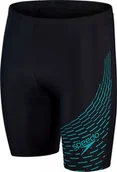 Kąpielówki męskie - Speedo Męskie kąpielówki Speedo Medley Logo Jam Am black/aquarium rozmiar 28 - miniaturka - grafika 1