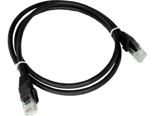 Patch-cord U/UTP kat.6 PVC 0.25m czarny ALANTEC  - ALANTEC - Kable miedziane - miniaturka - grafika 1
