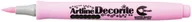 Markery permanentne - Artline SHACHIHATA Marker permanentny z końcówką pędzelkową Decorite BRUSH AR-035 pastel pink 9562 - miniaturka - grafika 1
