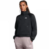 Bluzy damskie - Damska bluza treningowa Under Armour UA Armour Fleece Pro Zip - czarna - miniaturka - grafika 1