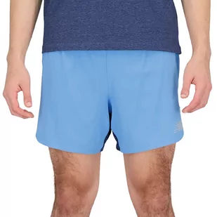 Spodenki New Balance MS21268HER - niebieskie - Spodnie sportowe męskie - miniaturka - grafika 1