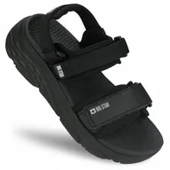 Sandały damskie - Sandały damskie BIG STAR sportowe na platformie czarne RR274A077 r. 36 - miniaturka - grafika 1