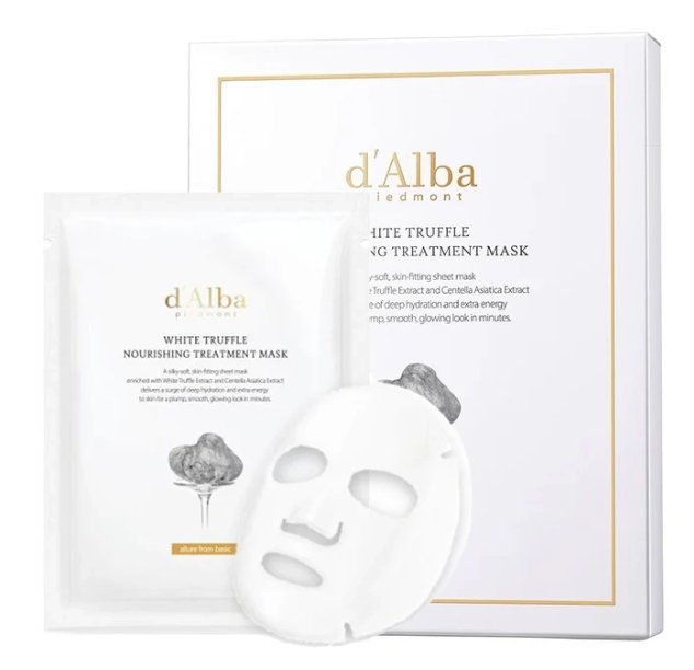 D'Alba White Truffle, Zestaw 5 odżywczych maseczek w płachcie
