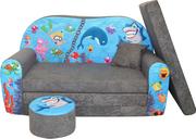 Fotele i pufy dla dzieci - Sofa kanapa dla dzieci rozkładana Ocean II - miniaturka - grafika 1