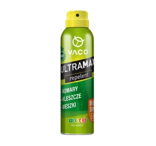 Vaco Spray na komary UltraMax 30% DEET. - Zwalczanie i odstraszanie szkodników - miniaturka - grafika 1