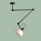 Lampy sufitowe - Aida lampa wisząca 1xE27 czarna/kremowa 1141PL_G3_9 - miniaturka - grafika 1