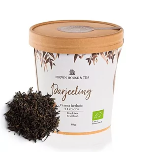 BROWN HOUSE & TEA Czarna herbata Brown House & Tea Darjeeling 40g 10837-uniw - Herbata - miniaturka - grafika 1