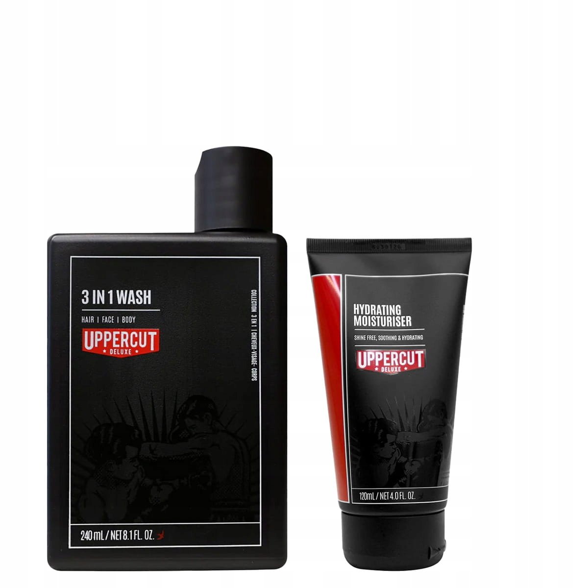 Uppercut Deluxe niezbędnik męskiej pielęgnacji żel 3w1, krem do twarzy