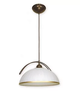 Lemir Flex Zwis 1 Brązowy + zdobienie złotem O1487 BR (O1487 BR) - Lampy sufitowe - miniaturka - grafika 1